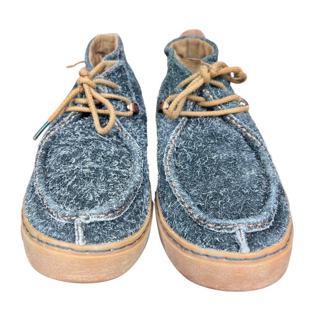 Satorisan Mens Gray Textured Wool Chukka Boots Size 43 US 9.5 - Picture 7 of 10